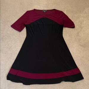 American Living Black and Burgundy Dress